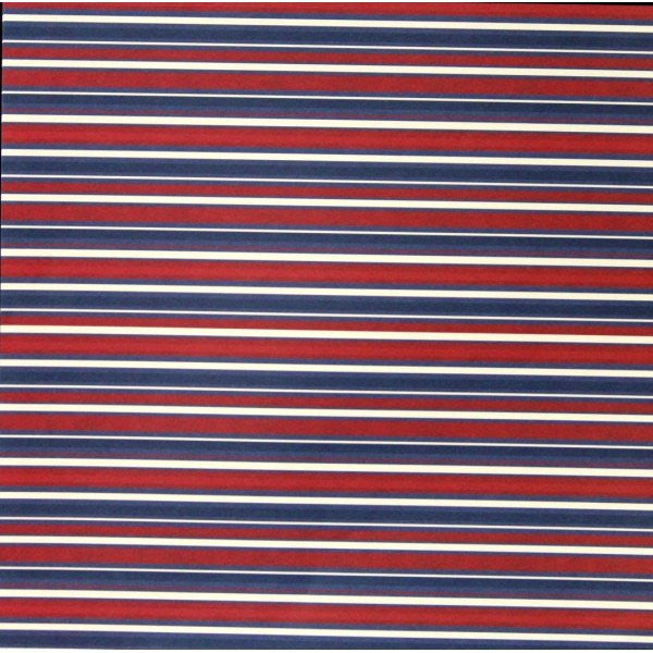 Red striped 12 x 12 scrapbook paper