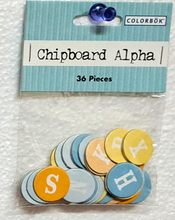 Colorbok Chipboard Alpha-Blue