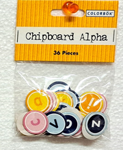 Colorbok Chipboard Alpha-Orange