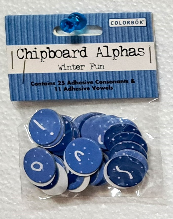 Colorbok Chipboard Alpha-Winter Fun