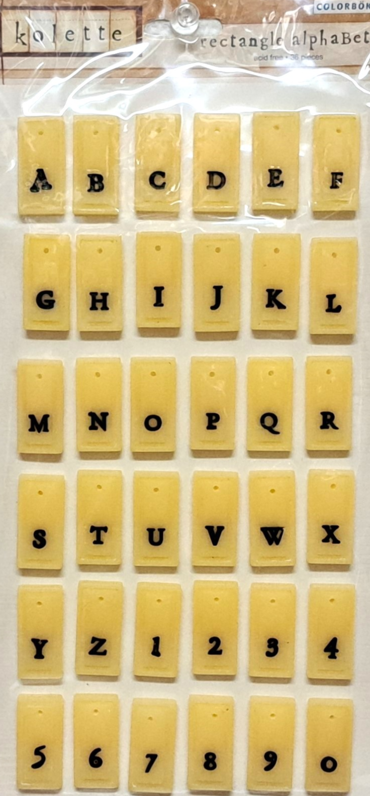 Colorbok Large Yellow Rectangle Alphabet