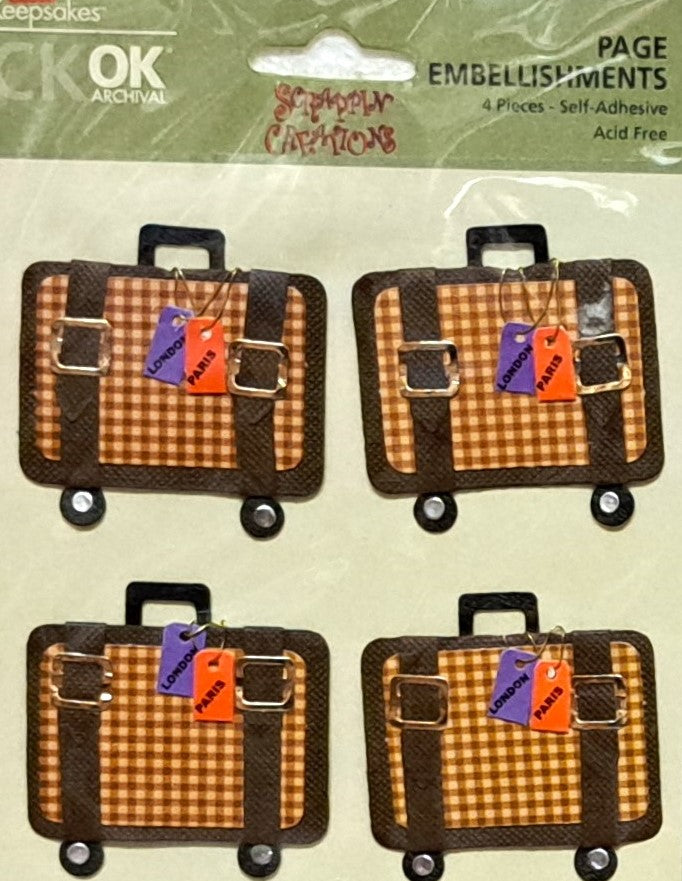 Creative Keepsakes Luggage Dimensional Stickers