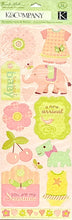 K & Company Brenda Walton Small Wonders Girl Words Embossed Stickers