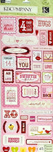 K & Company Valentine Embossed Stickers