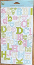 Making Memories Garden Party Chipboard Alphabet Stickers