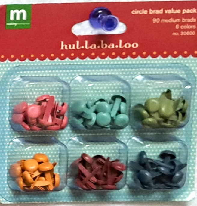 Making Memories Hul-la-ba-loo Circle Brad Value Pack