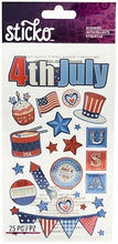 Sticko Celebrate USA Metallic Flat Stickers