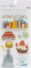 Recollections 9pc Hong Kong Dimensional Stickers