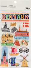 Recollections 14pc Denmark Dimensional Stickers