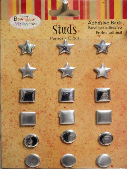 Markings BowWow Meow Adhesive Back Metal Studs - SCRAPBOOKFARE