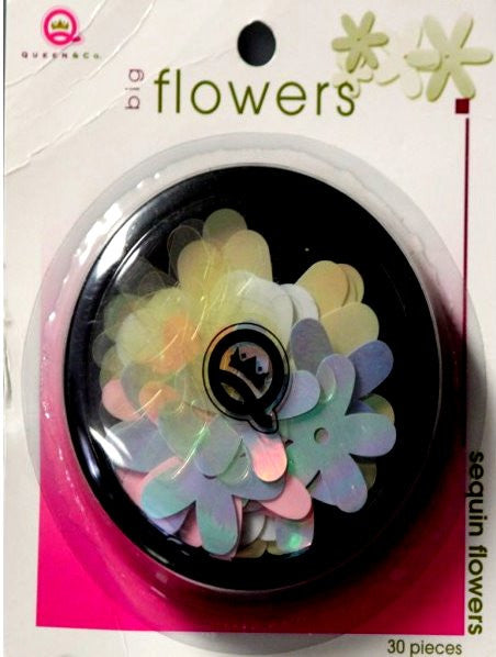 Queen & Co. Baby Cakes Big Sequin Flowers - SCRAPBOOKFARE