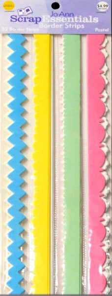 JoAnn Essentials Pastel Die-cut Border Set - SCRAPBOOKFARE