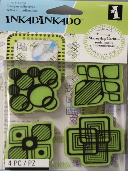 Inkadinkado Modern Shapes Cling Stamp Set - SCRAPBOOKFARE