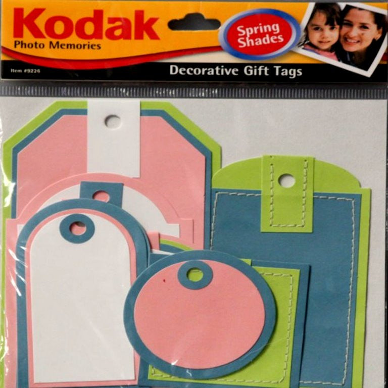 Kodak Spring Shades Decorative Gift Tags - SCRAPBOOKFARE