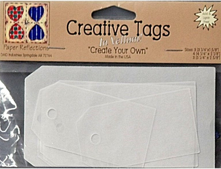 Paper Reflections Vellum Creative Tags Set - SCRAPBOOKFARE