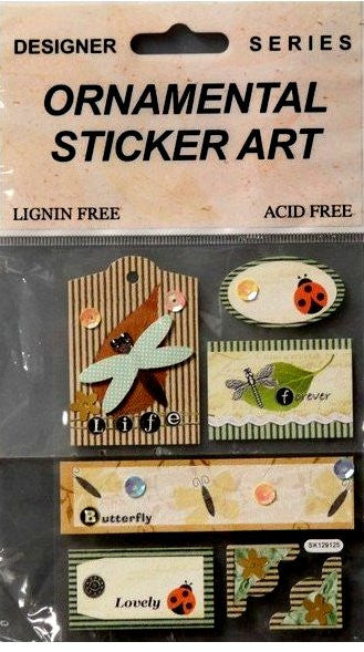 Stickerking Designer Series Dimensional Nature Ornamental Sticker Art