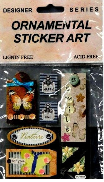 Stickerking Designer Series Dimensional Nature Ornamental Sticker Art