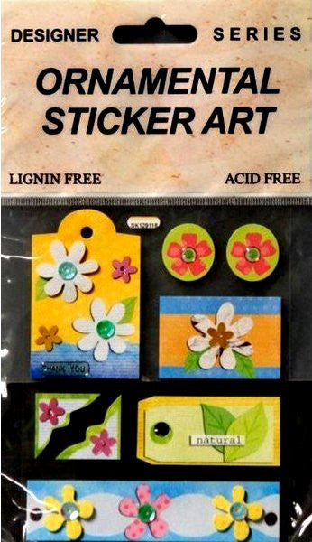 Stickerking Designer Series Dimensional Nature Ornamental Sticker Art