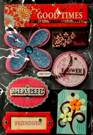 Premium Dimensional Chipboard Embellishments Stickers - SCRAPBOOKFARE