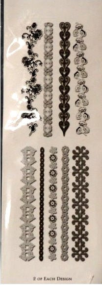 K & Company Elegance Adhesive Die-Cut Borders Stickers - SCRAPBOOKFARE