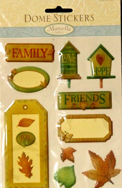 K & Company Marcella K Dome Sticker Fun Journal Tags Epoxy Stickers - SCRAPBOOKFARE