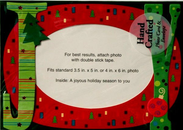 Imagica Hand Crafted Photo Card & Envelope Christmas Greeting Cards - SCRAPBOOKFARE