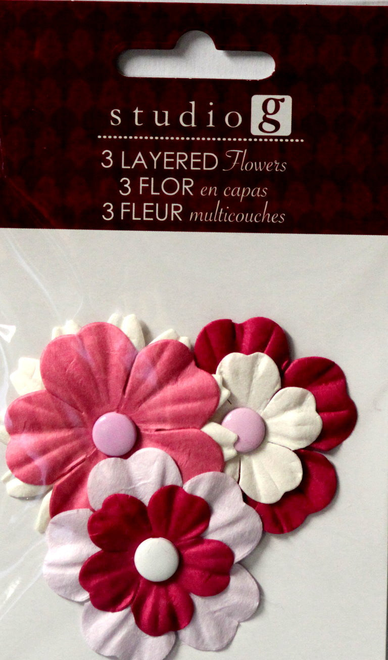 Studio G Layered Flowers Embellishments 8