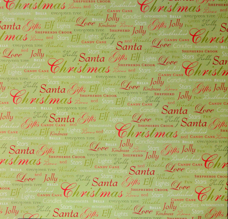 DCWV 12 x 12 Christmas Sentiments Holiday Scrapbook Paper - SCRAPBOOKFARE