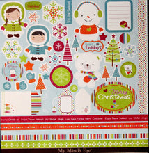 My Mind's Eye Colorful Christmas Accessory Punch-out Sheet - SCRAPBOOKFARE