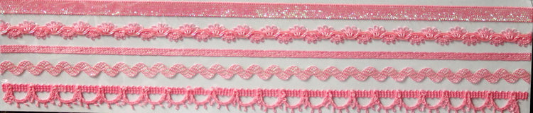 Spring Princess Pink Eyelet Delight Adhesive Trims Embellishments