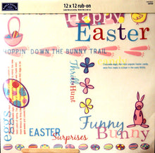 Karen Foster Design Easter 12 x 12 Rub-On Overlay - SCRAPBOOKFARE