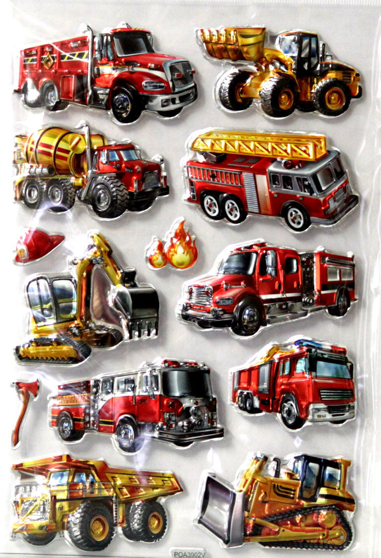 Metallic Pop Up Dimensional Truck Stickers - SCRAPBOOKFARE