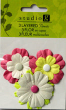 Studio G Layered Flowers Embellishments 4