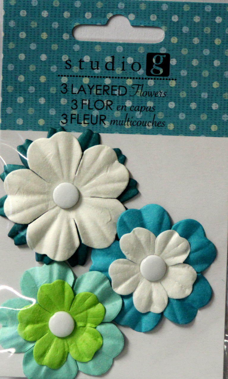 Studio G Layered Flowers Embellishments 1