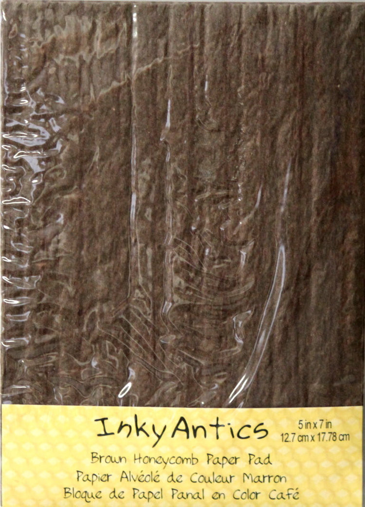 Inky Antics Brown Honeycomb Paper Pad - SCRAPBOOKFARE