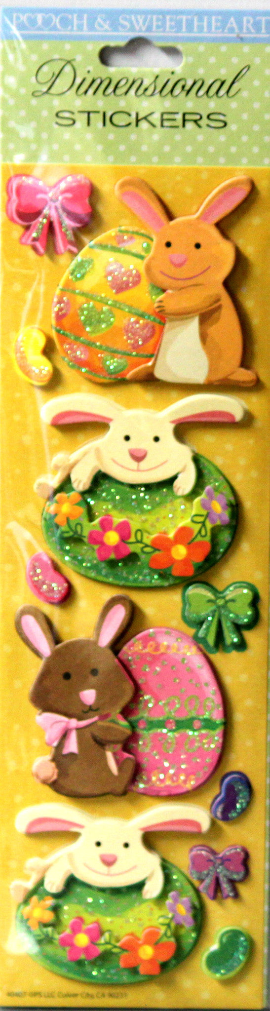 Pooch & Sweetheart Easter Holiday Dimensional Stickers - SCRAPBOOKFARE