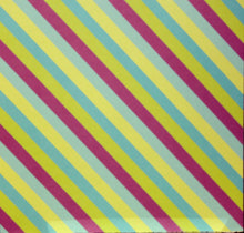 Summer Swirl Diagonal Coordinates Printed 12 x 12 Scrapbook Paper