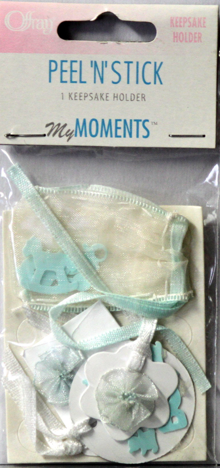 Offray Peel 'N' Stick Baby Boy Keepsake Embellishments - SCRAPBOOKFARE