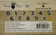 Fancy Pants Designs Artist Edition Black Number Set Embellishments - SCRAPBOOKFARE