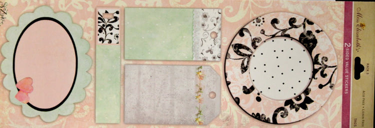 Miss Elizabeth's Tags Scrapbook Stickers - SCRAPBOOKFARE