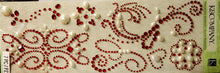 K & Company Red Swirl Self-Adhesive Gems Embellishments - SCRAPBOOKFARE