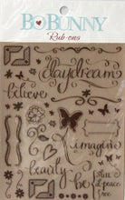 BoBunny Daydream Brown Rub-ons Embellishments - SCRAPBOOKFARE