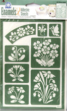 Plaid Folkart Enamels Adhesive Spring Garden Stencils - SCRAPBOOKFARE