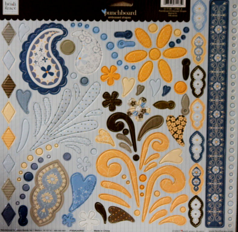 Heidi Grace Marina Dr. Embossed Punchboard Shapes