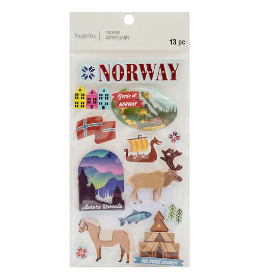 Recollections Norway Dimensional Stickers