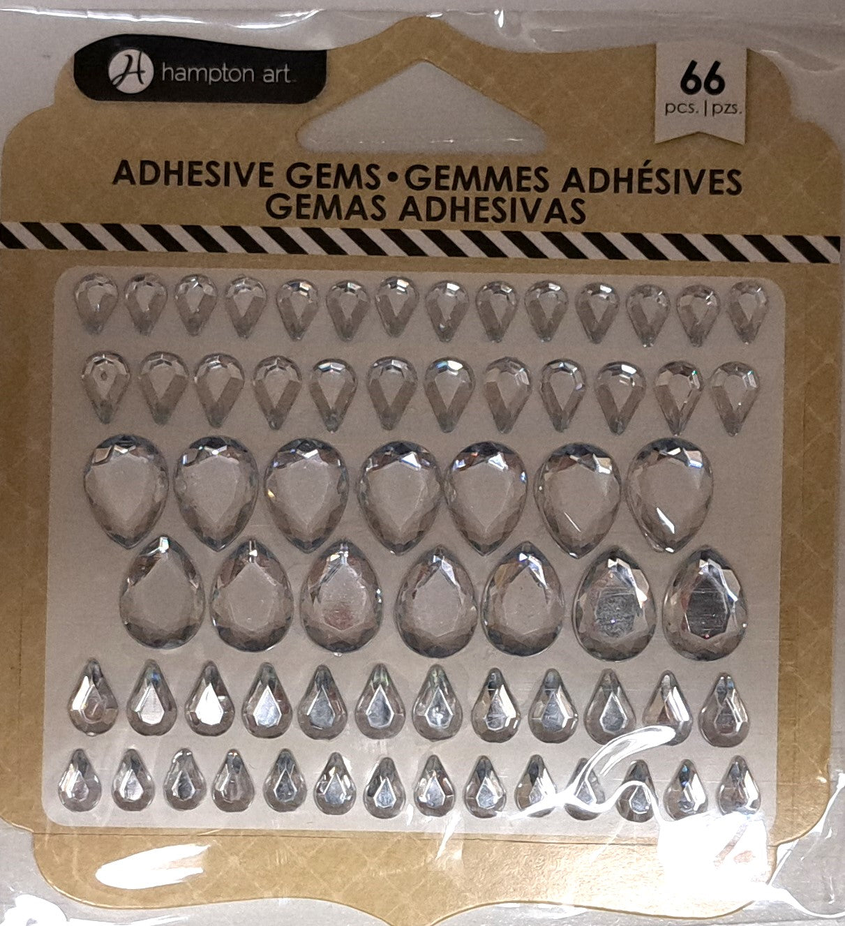 Studio G Diamond Adhesive Gems 66 pcs