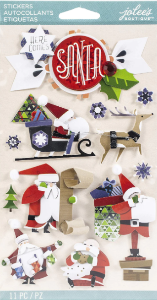 Jolee's Boutique Santa Dimensional Stickers